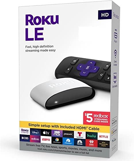 JASAK Reproductor DE Streaming TV Box ROKU LE HD 3930S