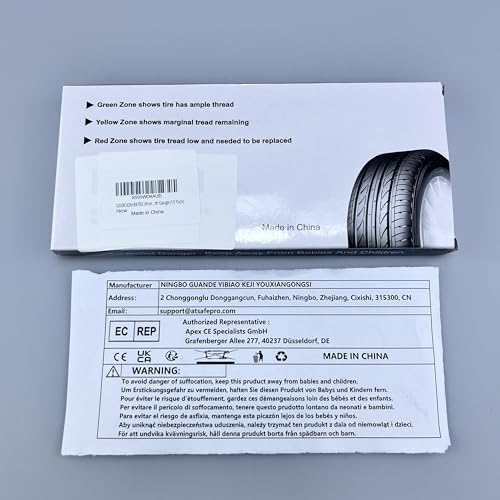 Medidor de Profundidad de Neumático Godeson 88702 con Código de Color Inteligente Paquete de 10