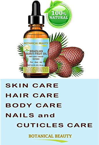 Brazilian BURITI FRUIT OIL 100% Pure / Natural / Cold Pressed Carrier Oil / Undiluted. For Face, Body, Hair, Lip and Nail Care. â€œOne the richest natural sources of vitamin A, E and C.â€ From the Amazon Rainforest. (1 fl.oz-30ml.)
