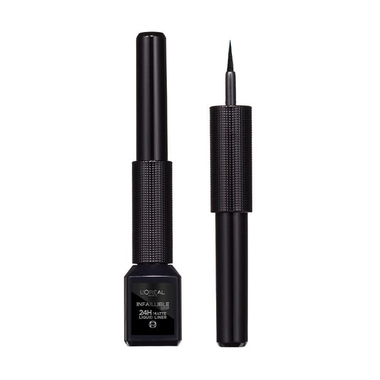 L'OREAL PARIS Delineador de Ojos, Infallible Liquid Matte, 01 Ink