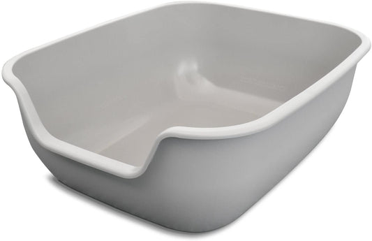 Caja de Arena para Gatos PetFusion Grande Revestimiento Antiadherente Higiene Superior Plástico ABS Fuerte