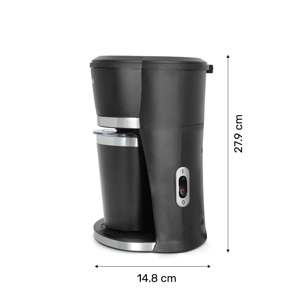 Cafetera Taurus Sedna 2000 Negro con Termo Ecológica y Versátil