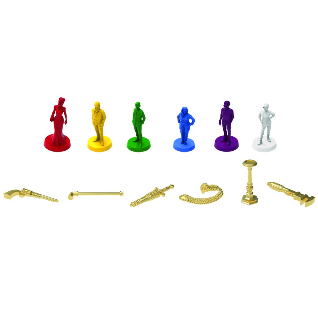 Hasbro Gaming Juego de Mesa Clue - Juego de Misterio para 2 a 6 Jugadores Ideal para Jugar con la Familia o Amigos a Partir de los 8 años