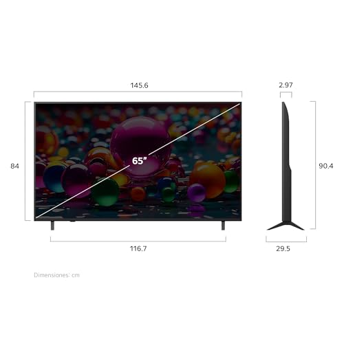 LG Pantalla 65 Pulgadas UHD AI UA8050 4K Smart TV 2025