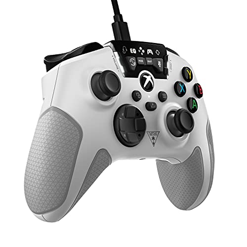 Control Alámbrico Turtle Beach Recon Blanco con Botones Asignables y Mejoras de Audio para Xbox Series X/S, Xbox One y Windows 10