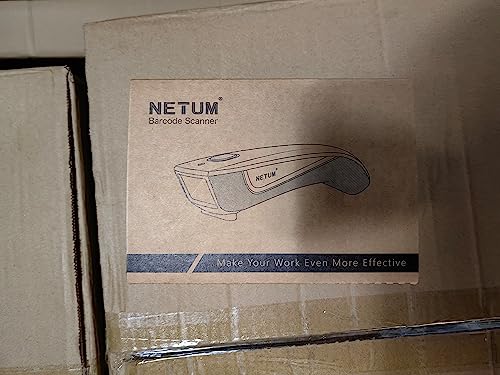 NETUM Escáner de código QR, mini escáner de código de barras compatible con Bluetooth, pequeño escáner portátil USB 1D 2D de código de barras para inventario, lector de imágenes inalámbrico 2.4G para