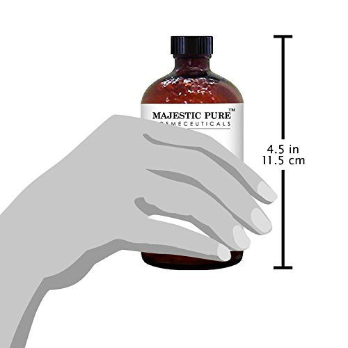 Majestic Pure Jojoba Oil for Hair, Skin or As Carrier Oil, 4 fl. oz.