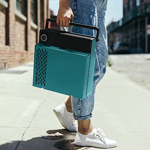 Tocadiscos Portátil Recargable Victrola Revolution GO Bluetooth Azul con Parlantes Integrados