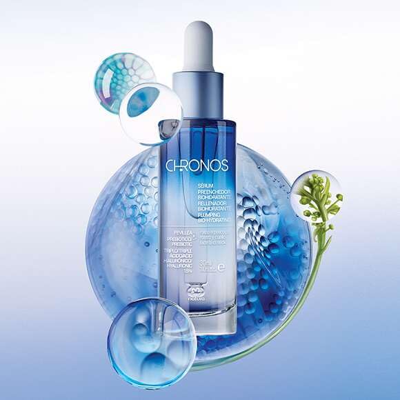 NATURA SÉRUM HIDRATANTE Y TONIFICANTE CON ÁCIDO HIALURÓNICO- CHRONOS - 30ML
