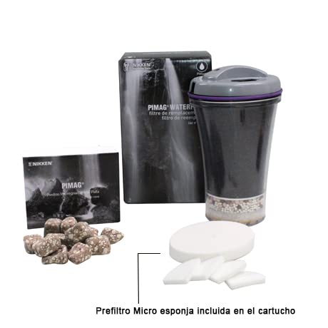 Paquete Repuestos para el Filtro Nikken Waterfall (Cartucho y Piedras impregnadas plata)