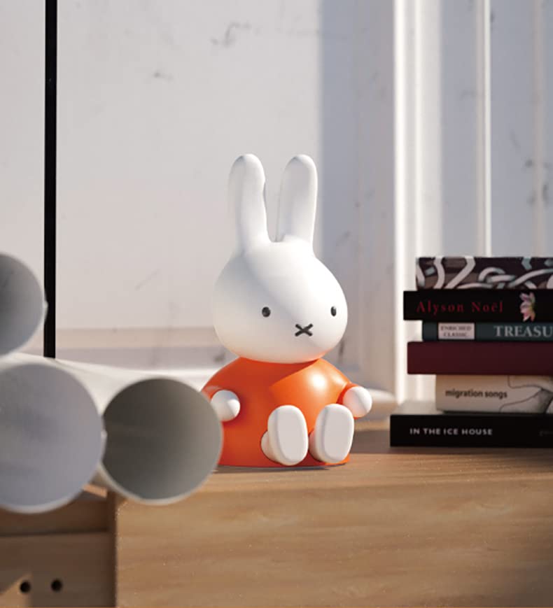 Miffy - Altavoces portátiles con Bluetooth, bonitos altavoces inalámbricos portátiles con sonido estéreo fuerte, micrófono integrado, ranura para tarjeta TF, doble emparejamiento, tiempo de