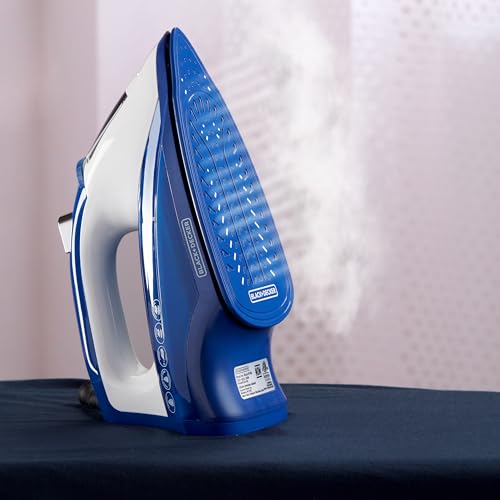 Black+Decker Plancha de Vapor Light 'N Easy, Suela con Acondicionadores, IR1866