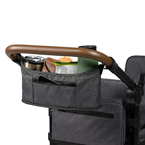 Carriola Vagón Radio Flyer Voya Gris con Asientos Doble Face-to-Face y Capota Ajustable para Protección UV