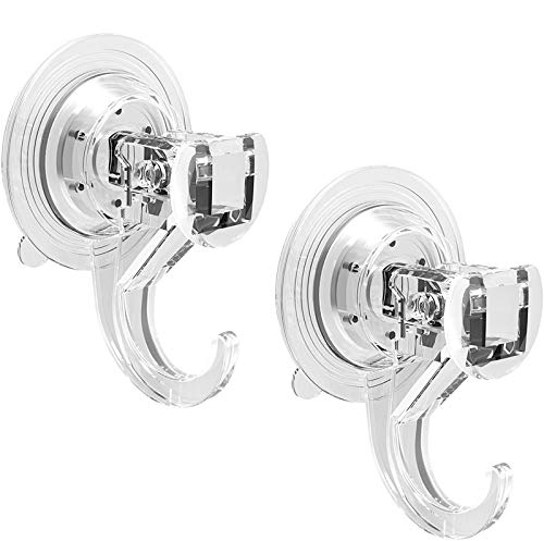 Ganchos de Succión Quntis Transparentes Reutilizables para Baño, Cocina, Puerta y Ventana