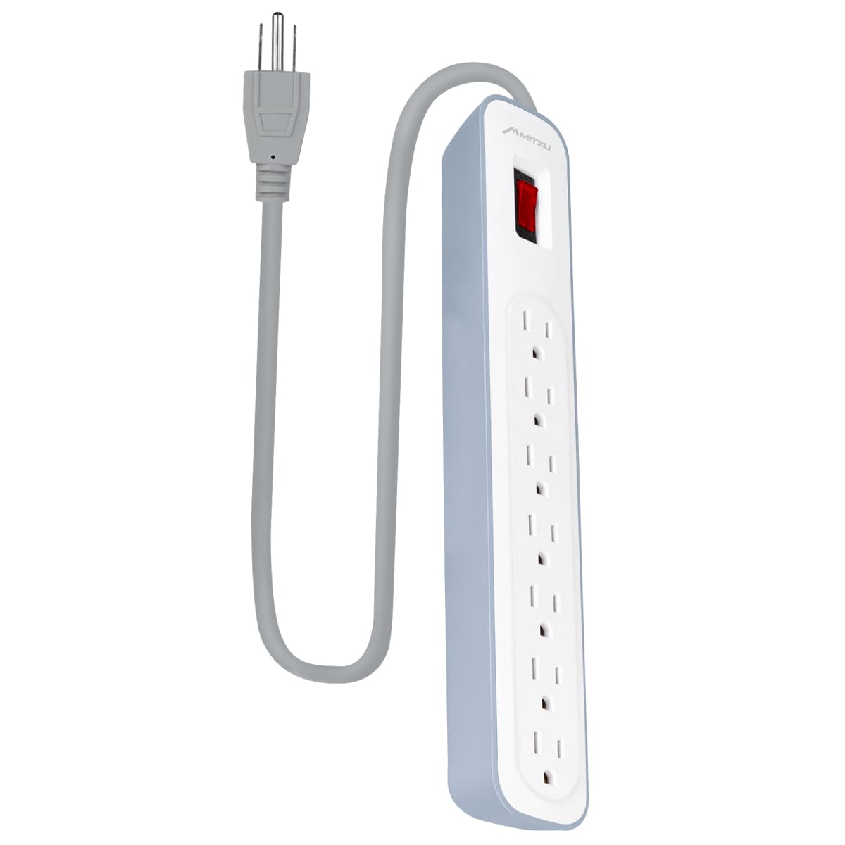 Barra Multicontactos Mitzu 7 Salidas con Seguro Protector