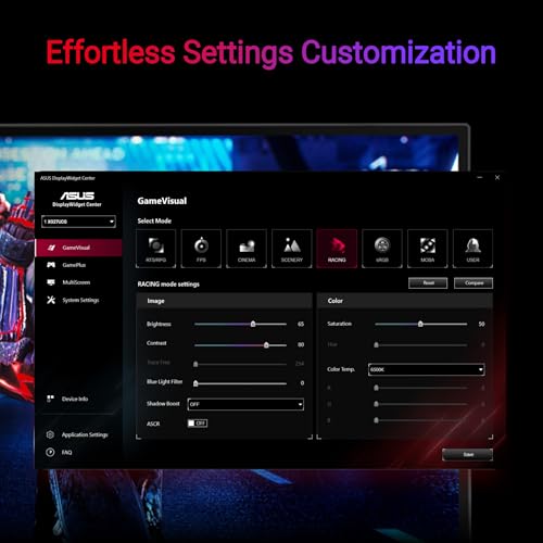 ASUS ROG Strix Monitor para juegos 4K HDR USB-C de 27 pulgadas (XG27UCG) – UHD (3840 x 2160) modo dual (4K 160Hz o FHD 320Hz), 1ms, IPS rápido, sincronización de desenfoque de movimiento bajo extremo,
