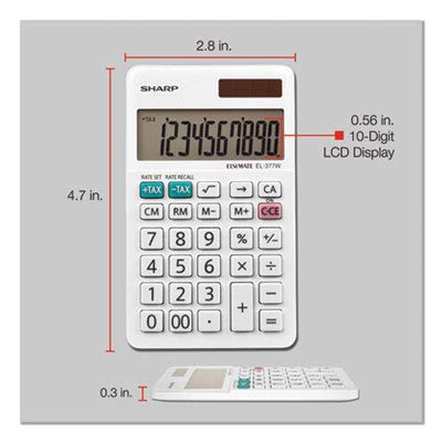 Calculadora de Negocios Sharp Blanco 2.75