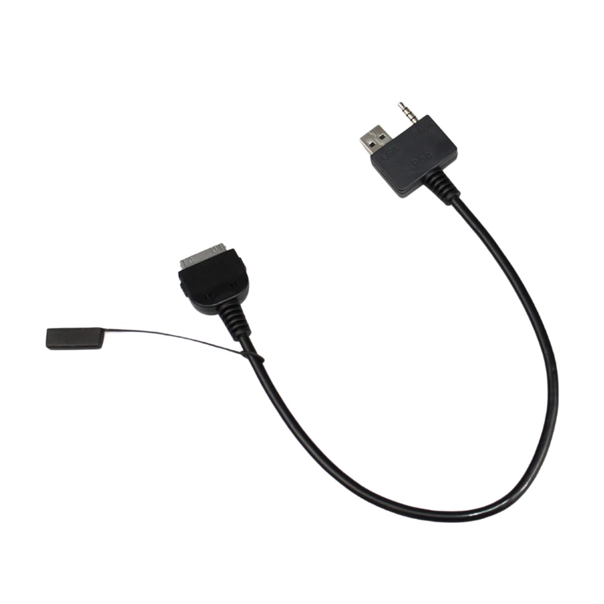 Cable Auxiliar Yongjiangxia Negro Compatible con iPhone 4 4S para Hyundai Kia