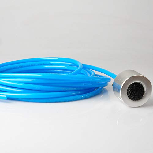 High Eagle Disco de lijadora orbital húmedo neumático de 5 pulgadas, portátil, práctico kit de pulidora de palma de aire con tubo de agua de junta de entrada