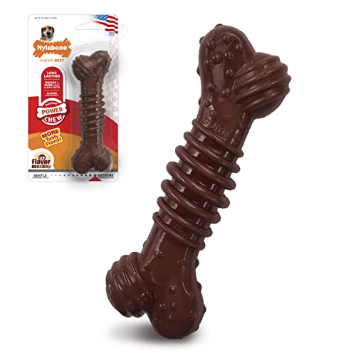 Juguete Masticable Texturizado Nylabone Dura Chew Sabor Hueso Medley Lobo Medio