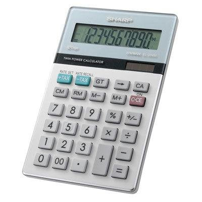 Calculadora Sharp EL344RB Rojo 10 Dígitos con Conversión Métrica y Pantalla LCD Solar para Estudiantes y Profesionales