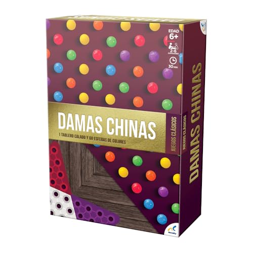 Juego de Mesa Damas Chinas Novelty Corp Foil Máxima Calidad Clásico y Tradicional