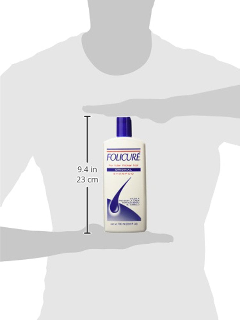 Folicuré Shampoo Original control caída con FolisacáridosTM, Pantenol y Biotina 700 ml