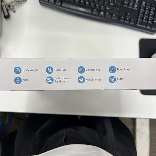INSMART Báscula de grasa corporal para personas digital con aplicación, báscula Bluetooth para frecuencia cardíaca, grasa corporal, IMC, peso, masa muscular, agua, proteínas, músculos esqueléticos