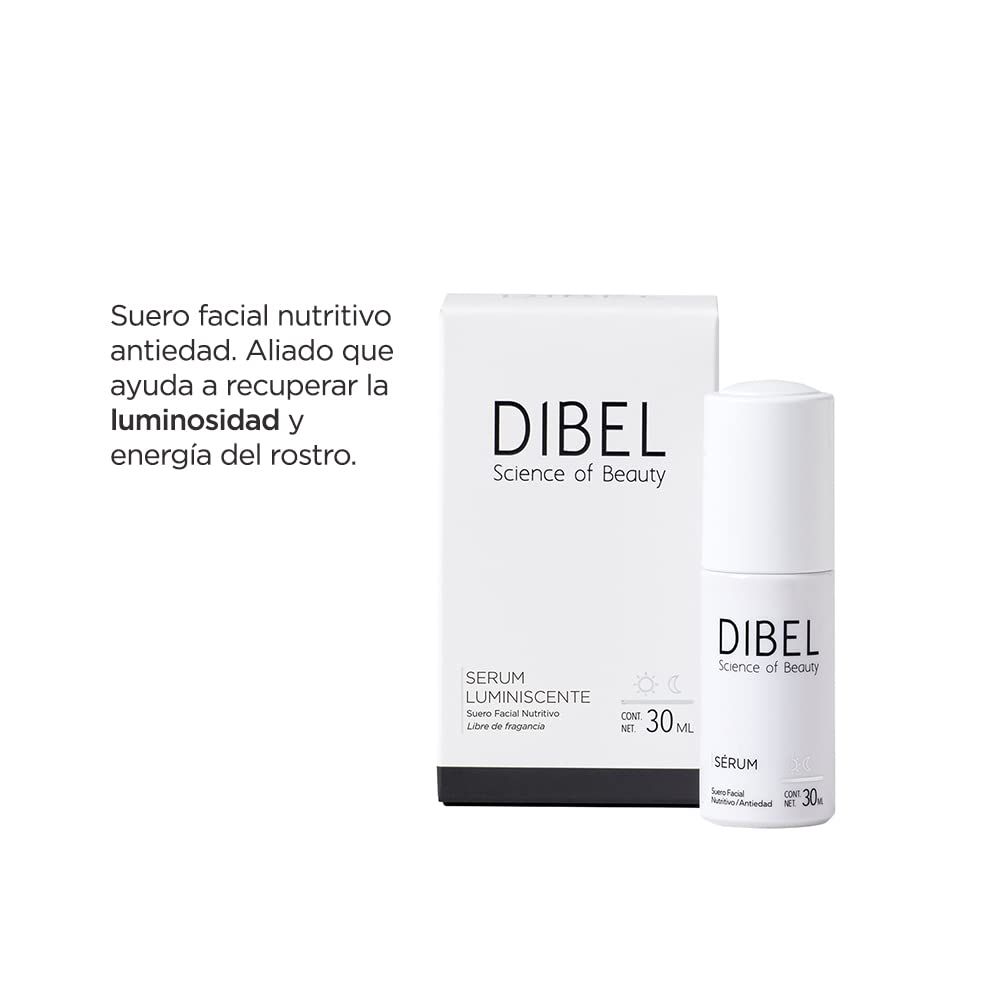 Reve Dermatologique | Dibel Serum Luminiscente – Suero Facial Nutritivo - nutre e hidrata profundamente la piel del rostro - mitiga la aparición de arrugas y signos de envejecimiento – 30 ml