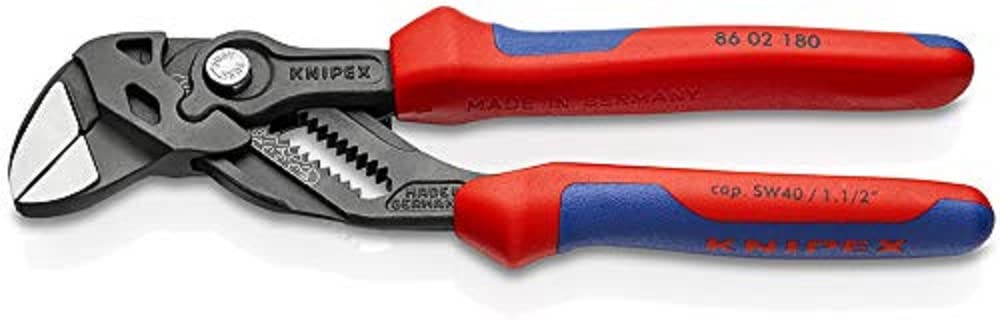 KNIPEX Tools - Llave de alicates, acabado negro, multicomponente (8602180)