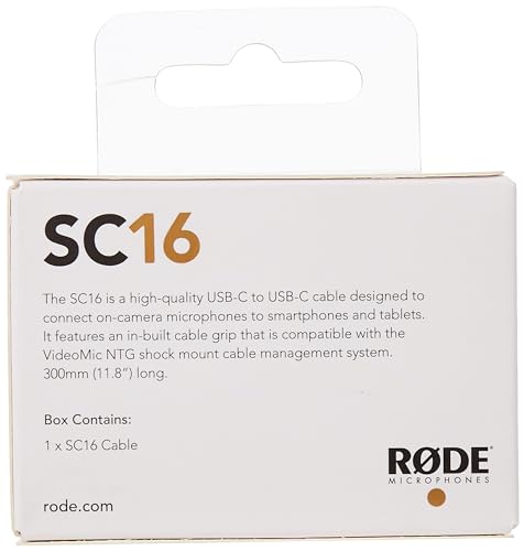 Cable USB-C a USB-C Rode 300 mm