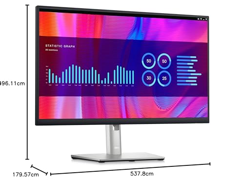 Dell P2423DE Monitor QHD WLED LCD de 23.8" - 16:9 - Negro, Plata