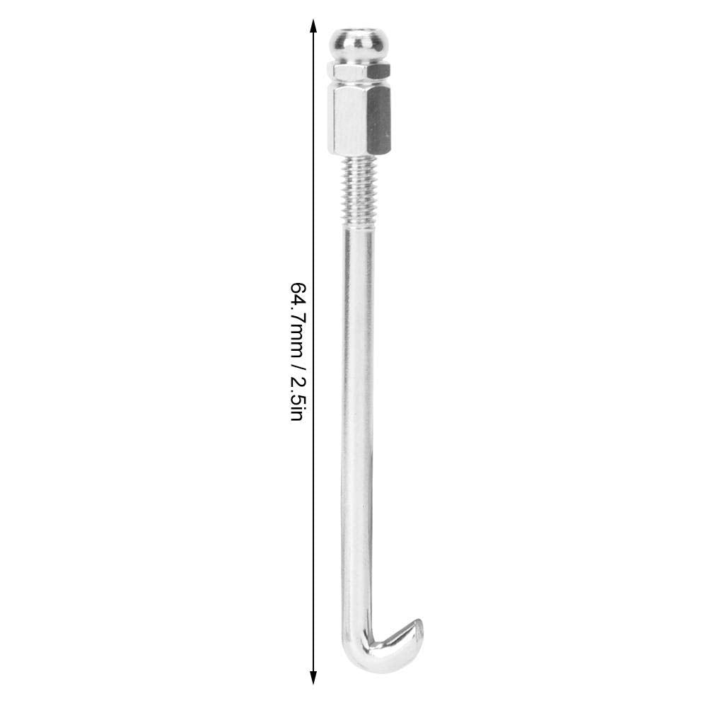 Yencoly Soportes de Gancho de Banjo, Juego de Tuercas de Banjo Accesorio 24 Piezas Ganchos de Banjo Piezas de Metal Plateado Cromado Accesorios para Instrumentos Musicales Soportes de Gancho