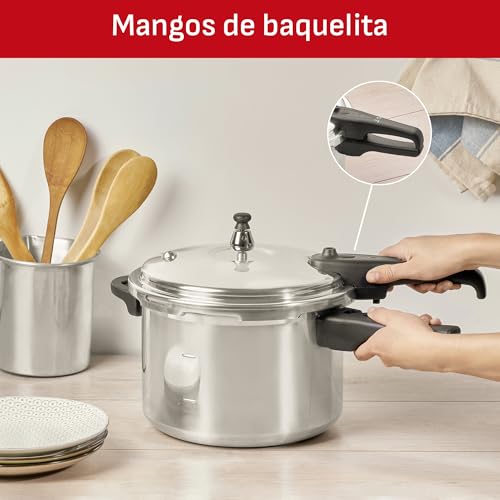 Olla Express de Aluminio T-fal 6 Litros Máxima Seguridad
