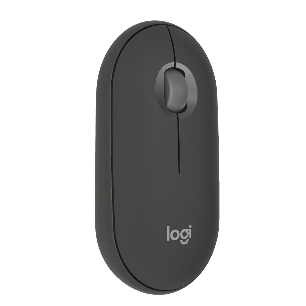 Logitech Pebble Mouse 2 M350s, estilizado Mouse inalámbrico Bluetooth, Ligero, Personalizable, clicks discretos, Easy-Switch, Windows, macOS, iPadOS, Android, ChromeOS - Grafito