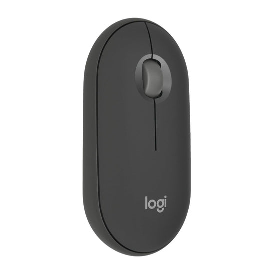 Logitech Pebble Mouse 2 M350s, estilizado Mouse inalámbrico Bluetooth, Ligero, Personalizable, clicks discretos, Easy-Switch, Windows, macOS, iPadOS, Android, ChromeOS - Grafito