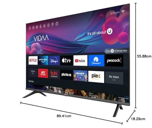 Hisense Television de 40" Class A4G Series Full HD 1080p Smart LED TV Funciona con Alexa 40A4GV (Reacondicionado)