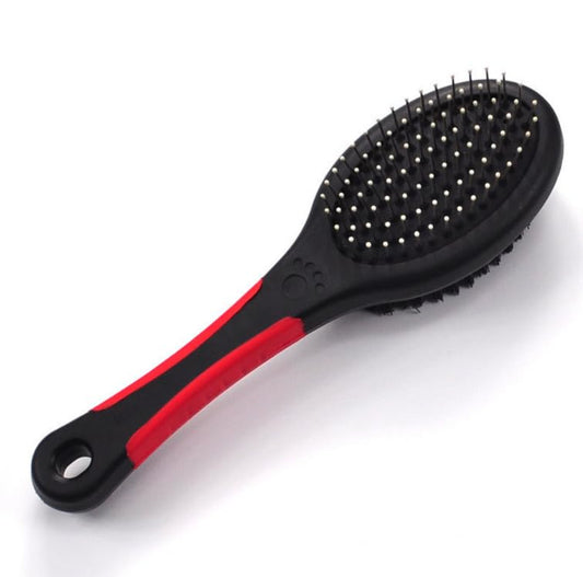 Cepillo para Mascotas Perro Gato doble cara – Peine 2 en 1 para Perros y Gatos, Cerdas Suaves y Firmes, Ideal para Desenredar y Eliminar Pelo Suelto