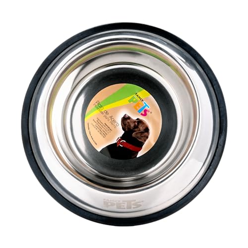 Fancy Pets Plato de Acero Inoxidable para Perro con 32 Onzas o 907 Gramos