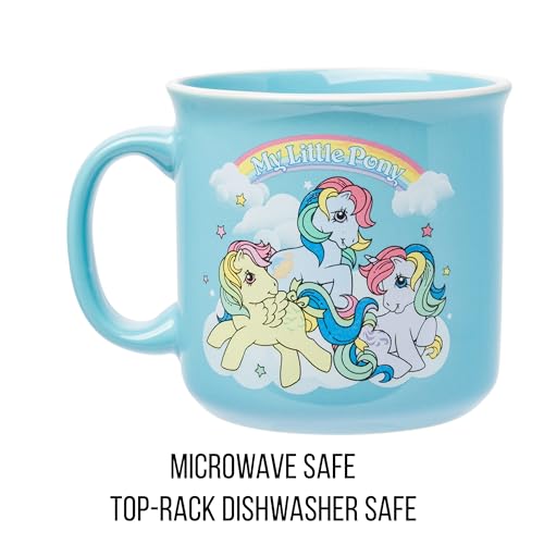 Taza de Cerámica Silver Buffalo My Little Pony Violeta Skydancer, Luz del Sol y Viento 20 Onzas