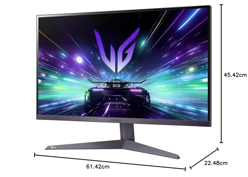 LG Monitor 27GS50F-B HD (1920 x 1080) 27" Refresh Rate 180 Hz, Tiempo de Respuesta 1ms (GtG at Faster), Contrast Ratio de 1000:1, Compatible con AMD Freesync, Negro