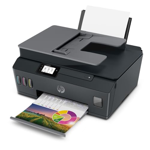 HP Impresora Multifuncional Smart Tank 530, Tinta Continua, Color, Wi-Fi, Dúplex (Doble Cara) Manual, ADF Alimentador Automático, Imprime desde HP Smart App, Impresión, Escaneo, Copiado (4SB24A)
