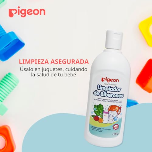 Limpiador Líquido Pigeon Recien Nacido Multiusos 450ml para Biberones y Tetinas