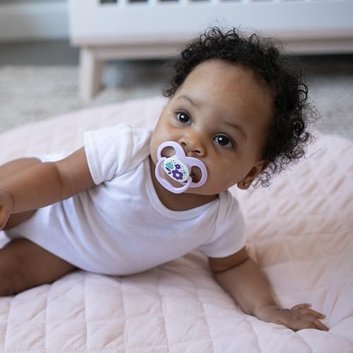 Chupetes Dr. Brown's Advantage Glow-in-The-Dark Rosa, 2 Piezas, Etapa 2, 6-12 Meses