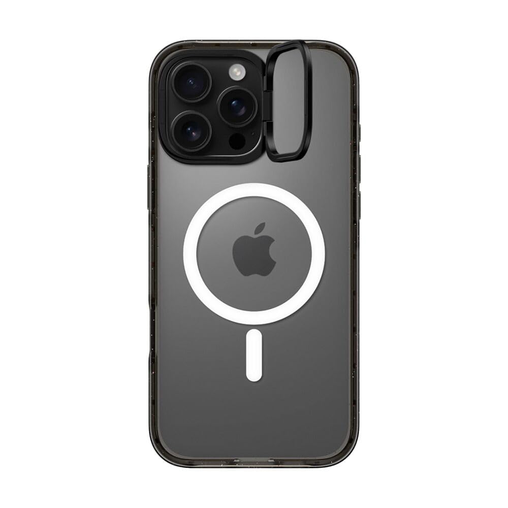 Soporte de Anillo para iPhone 16 Pro Max CASETiFY Negro Transparente con Protección de Grado Militar Compatible con Magsafe