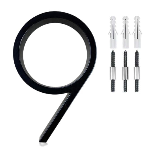 Números de Casa Modernos de 5 Pulgadas Exterior con Kit de Uñas para Departamentos y Oficinas