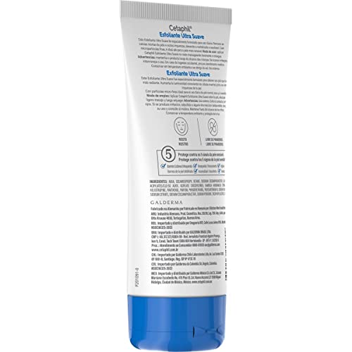 Cetaphil Exfoliante Ultra Suave 1 pz 178 ml Con Extracto de Bambú que Remueve Células Muertas de Uso Diário Recomendada por Dermatólogos para Piel Sensible