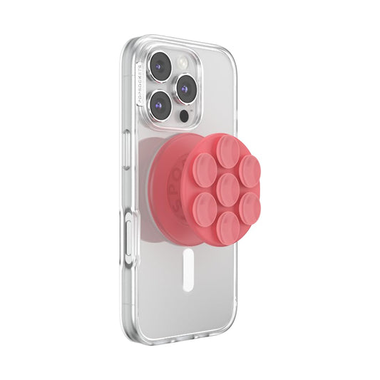 Soporte y Agarre PopSockets con Ventosa Masilla para iPhone en Vidrio y Espejos, Intercambiable y Portátil