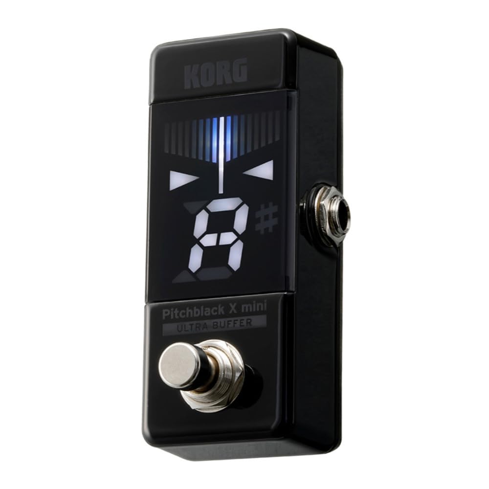 Korg Pitchblack X, afinador de pedal de guitarra de 1/4 pulgadas (PBXMINI)