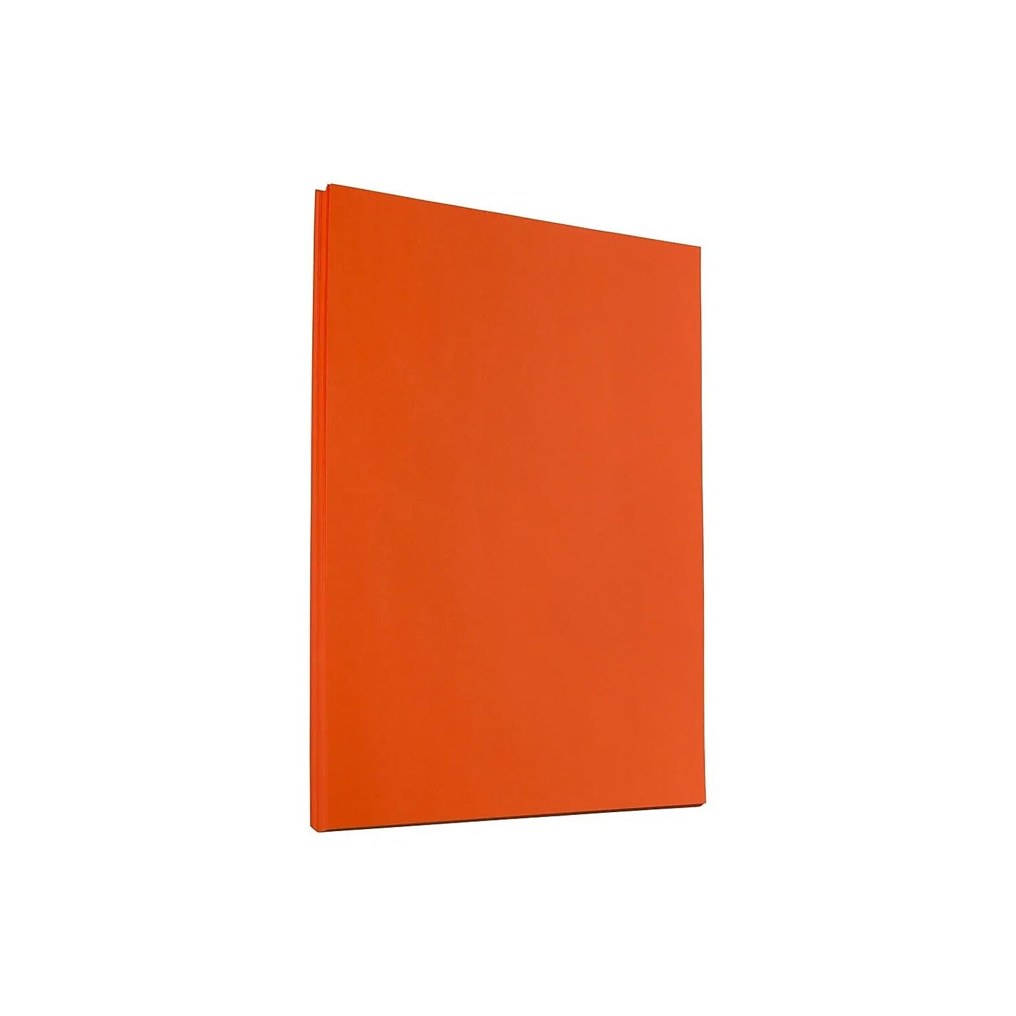 JAM PAPER Papel de color de 25 libras, 90 g/m², 8,5 x 11 pulgadas, reciclado naranja, 50 hojas por paquete